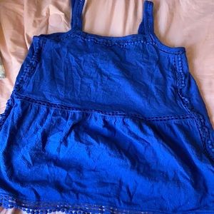 Blue tank top